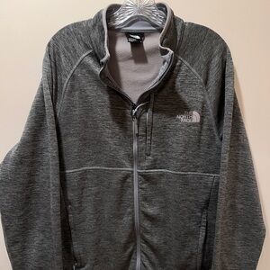 The North Face Men’s Jacket Canyonlands Full-Zip Gray Zipper Pockets Size Large